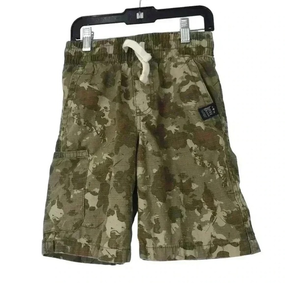 Lucky Brand Boys Small Camo Cotton Cargo Shorts Drawstring Pull-On Summer Casual - Picture 6 of 8